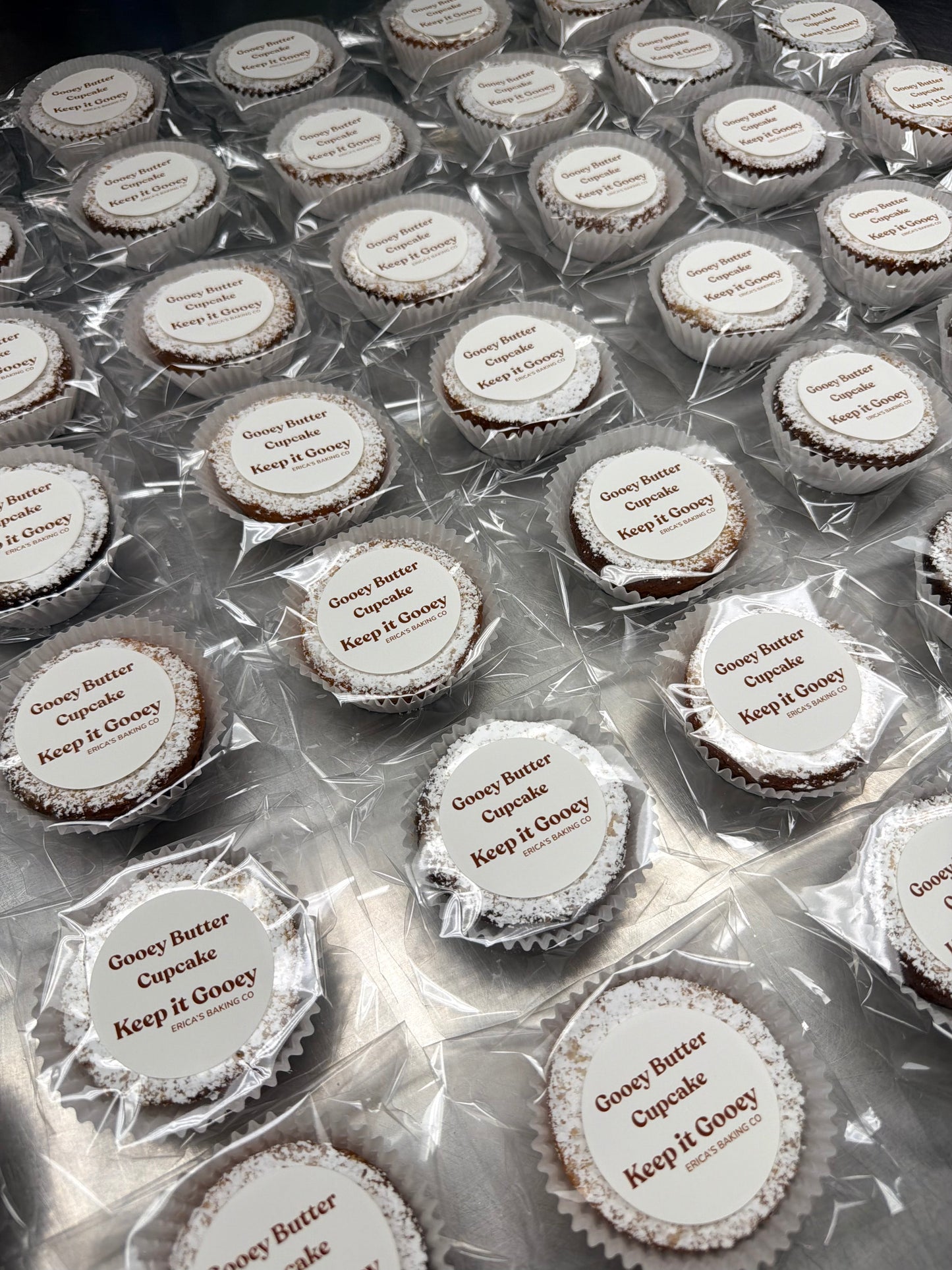 Individually Packaged Gooey Butter Cupcakes