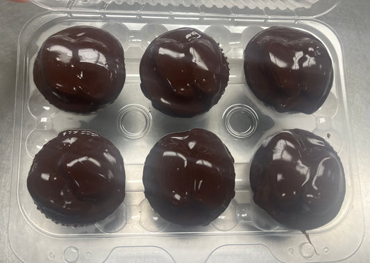 Six Pack of Chocolate Rooster Cupcakes - AVAILABLE FOR LOCAL PICKUP ONLY